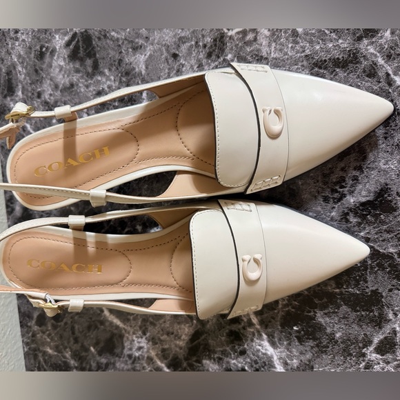 Coach Nikola Pointed Toe Hybrid Slingback Pump, Size 7.5 - Picture 3 of 6